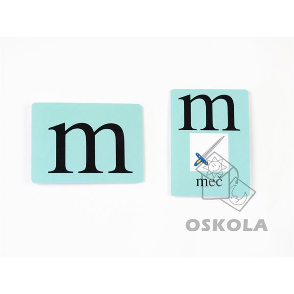 Názorné karty - podobná písmena b p d