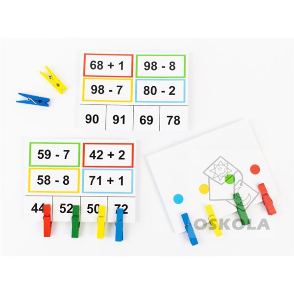 Sčítání a odčítání s kolíčky 2