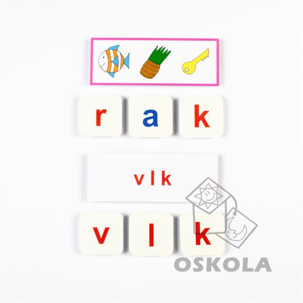 Montessori Skrytá slova 1