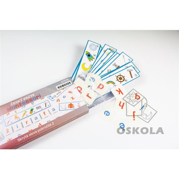 Skrytá slova pokročilá 2 - Montessori