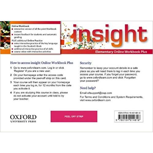 Insight Elementary - eWorkbook & Online Practice Access Card