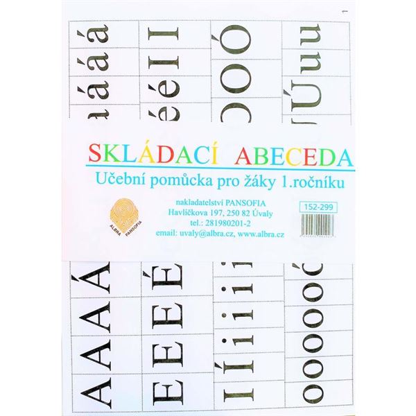 Skládací abeceda - ( formát A5, 8 listů )
