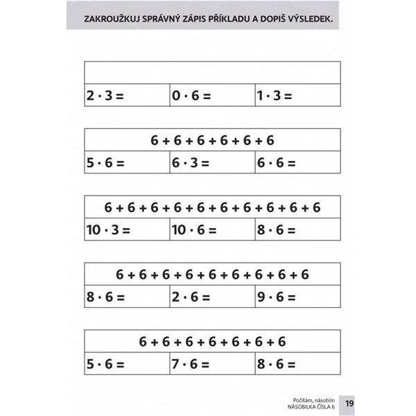 Počítám, násobím – druhý díl (6–10)