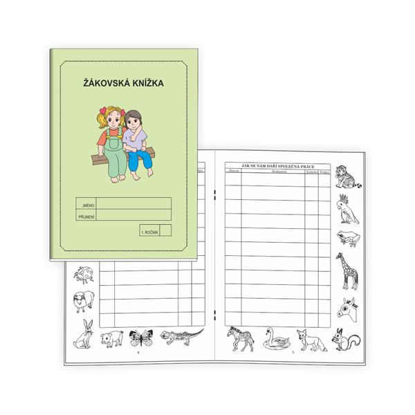 Žákovská knížka 1 - Známkování ZELENÁ