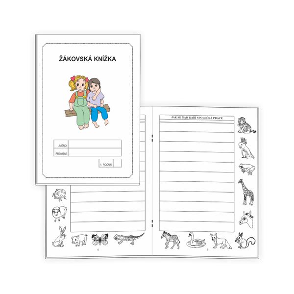 Žákovská knížka 1 - Slovní hodnocení BÍLÁ