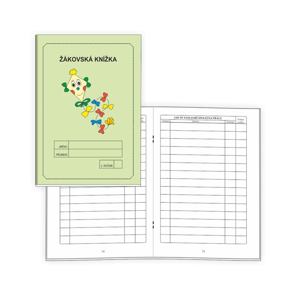 Žákovská knížka 2 - Známkování ZELENÁ