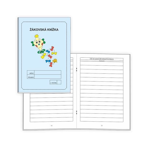 Žákovská knížka 2 - Slovní hodnocení MODRÁ