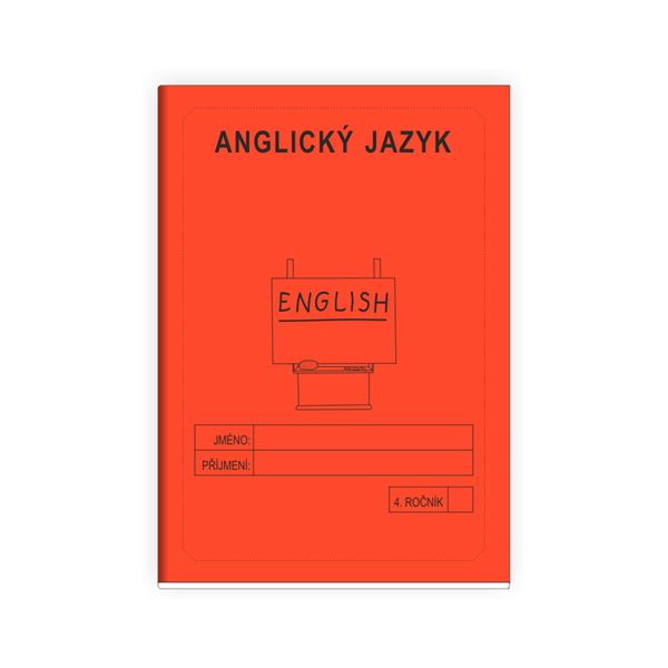  Anglický jazyk 4 - školní sešit ČERVENÁ
