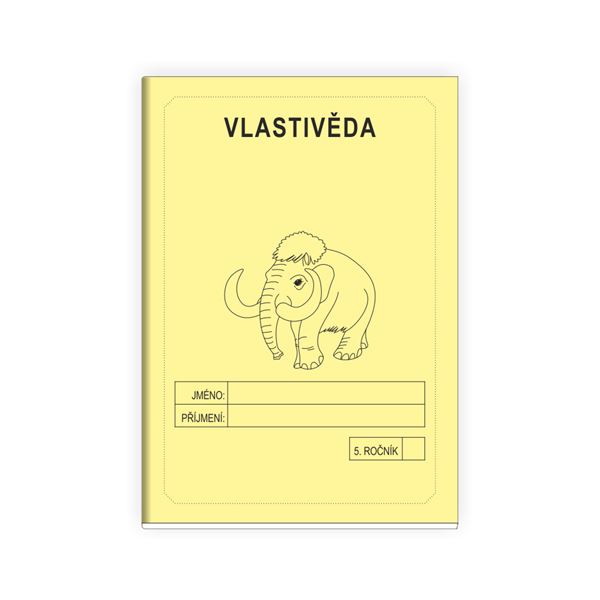 Školní sešit Vlastivěda 5 ŽLUTÁ