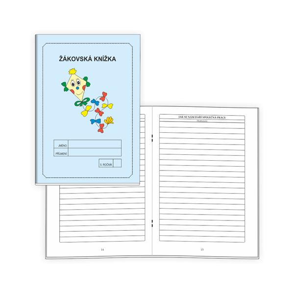 Žákovská knížka 5 - Slovní hodnocení MODRÁ