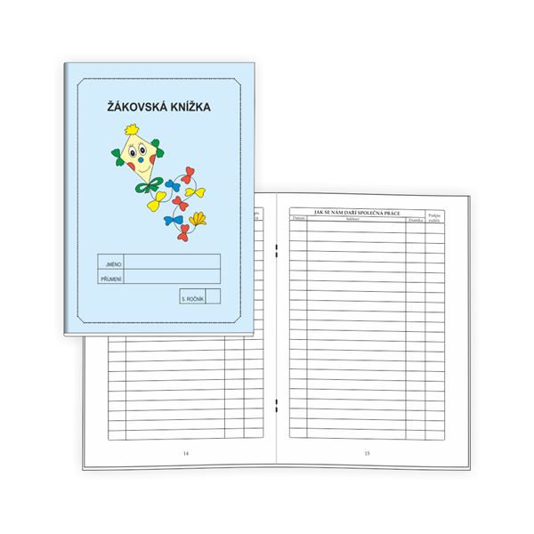 Žákovská knížka 5 - Známkování MODRÁ