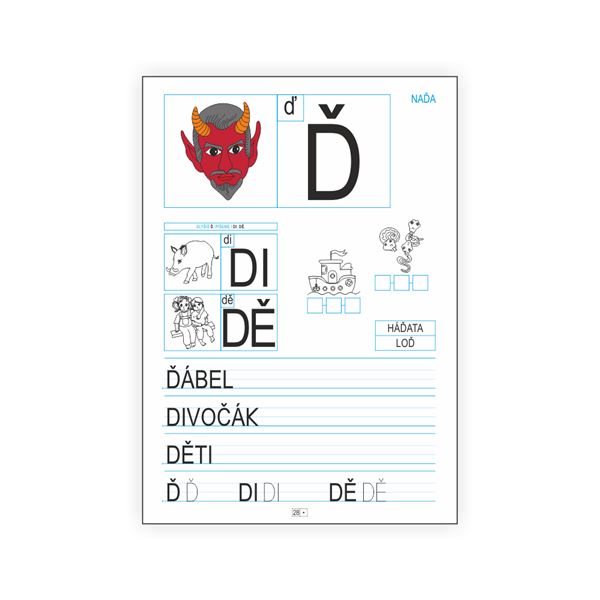 Písmena - genetická metoda čtení a psaní - pracovní učebnice