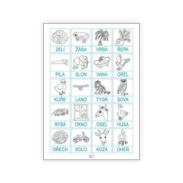 Písmena - genetická metoda čtení a psaní - pracovní učebnice