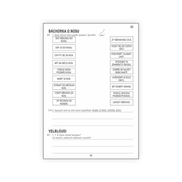 Čtení 2 - pracovní listy