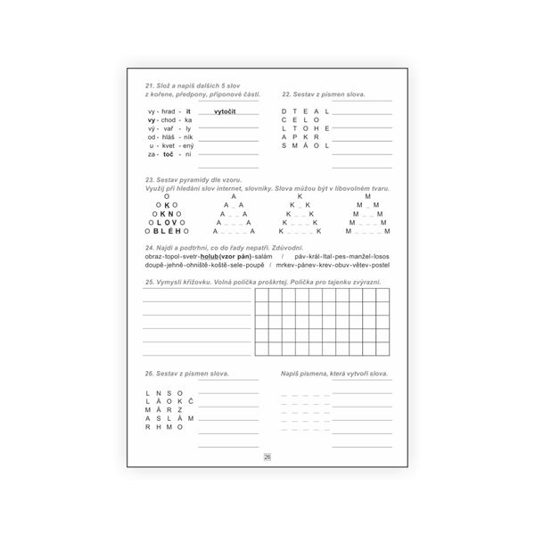 Český jazyk 4 - tvůrčí pracovní listy