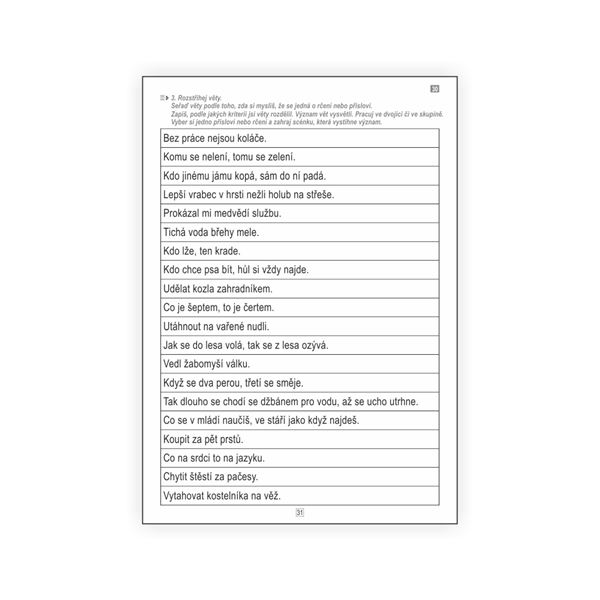 Čtení 4 - pracovní listy