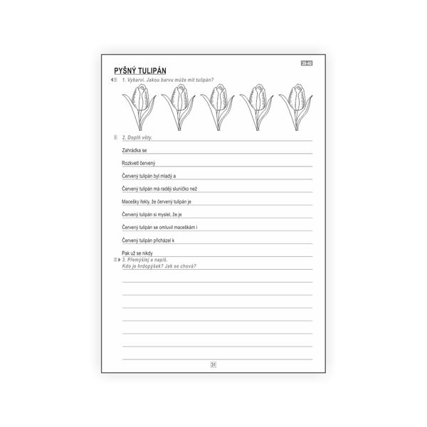 Čtení 3 - pracovní listy