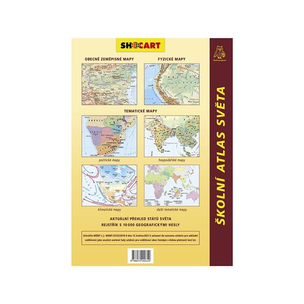 Školní atlas světa SHOCART