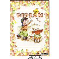 Diplom A5 - Děti s drakem