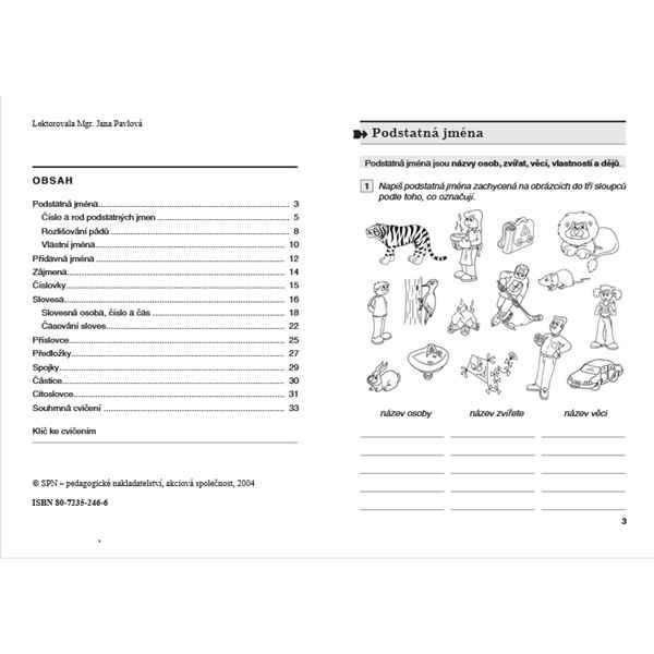 Procvičujeme si - Vyjmenovaná slova pro 3. ročník