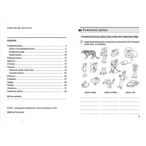 Procvičujeme si - Slovní druhy pro 3. ročník