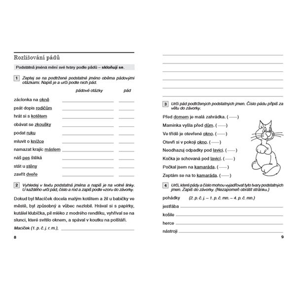 Procvičujeme si - Slovní druhy pro 3. ročník
