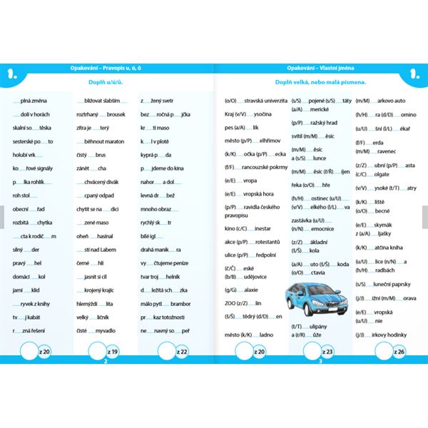 Procvičování pravopisu - ČJ pro 5. ročník