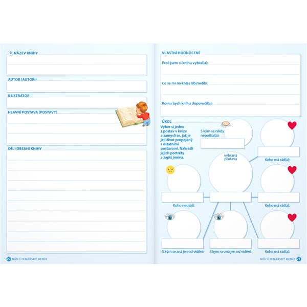 Můj čtenářský deník pro 1. stupeň ZŠ