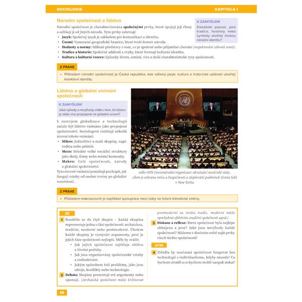 Základy společenských věd SŠ 1 - učebnice - Psychologie, Sociologie