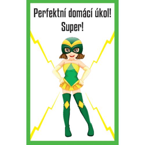 Karty Máš super pochvalu 30 ks - Perfektní domácí úkol! 