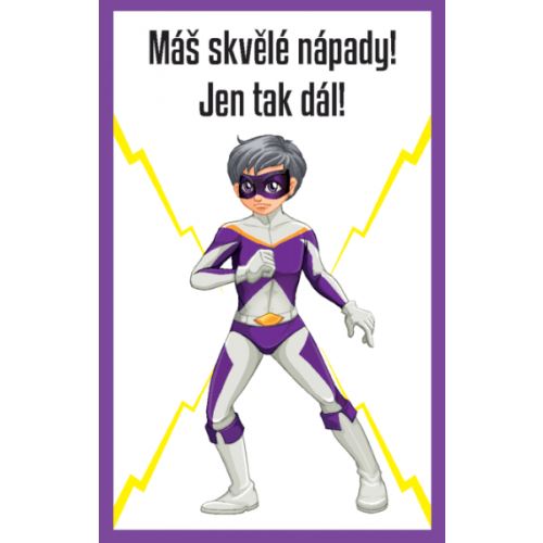 Karty Máš super pochvalu 30 ks - Máš skvělé nápady!