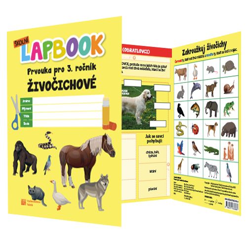 Lapbook - Prvouka: Živočichové - pro 3. ročník