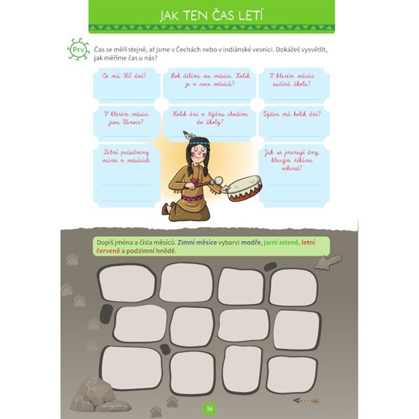 Hravé opakování učiva 2. třídy: Mezi indiány