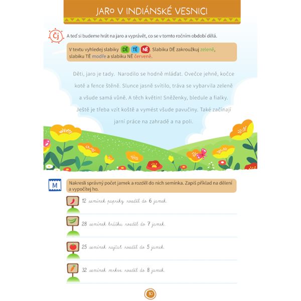 Hravé opakování učiva 2. třídy: Mezi indiány