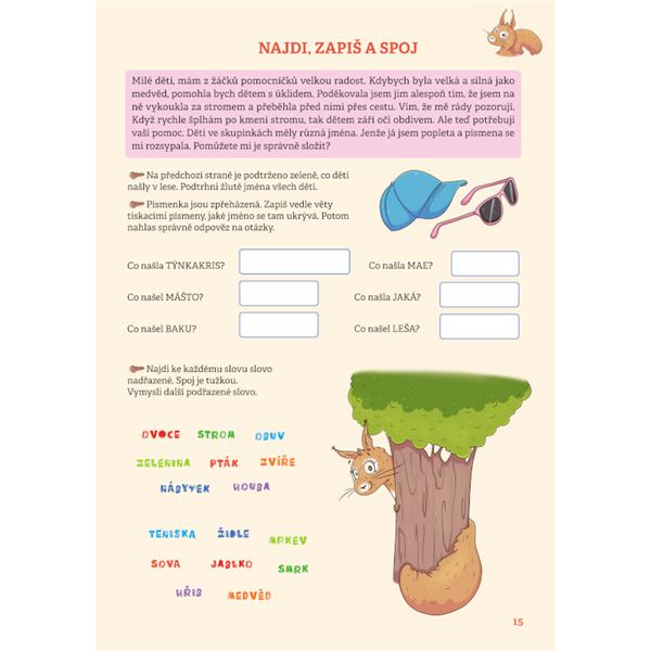 Čtení s porozuměním 1, Veverka Ela a její kouzelný les - Pracovní sešit