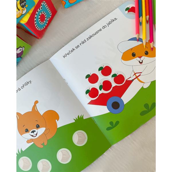 Poznávej a nalepuj - Co chutná zvířátkům