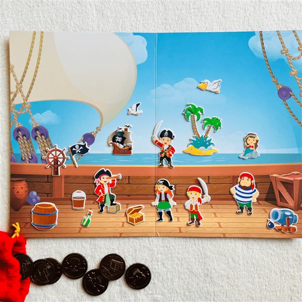 Pirátské dobrodružství s 3D samolepkami