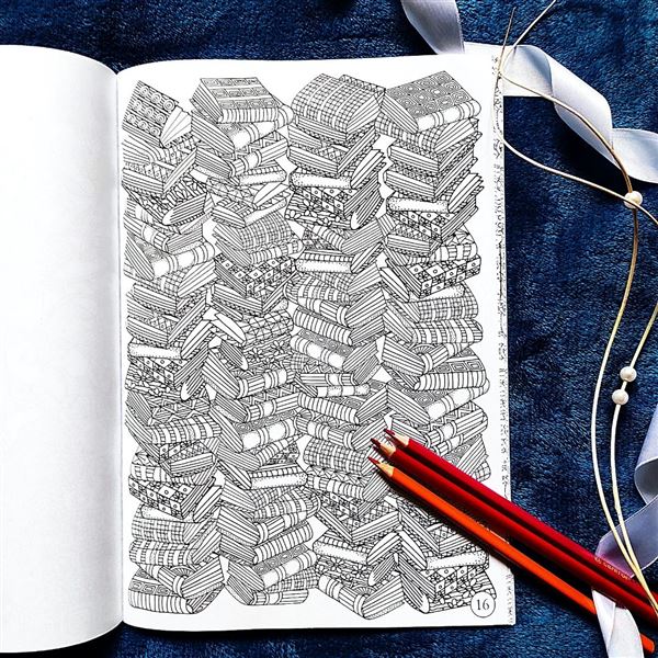 Keep calm & draw - Trees and ornaments