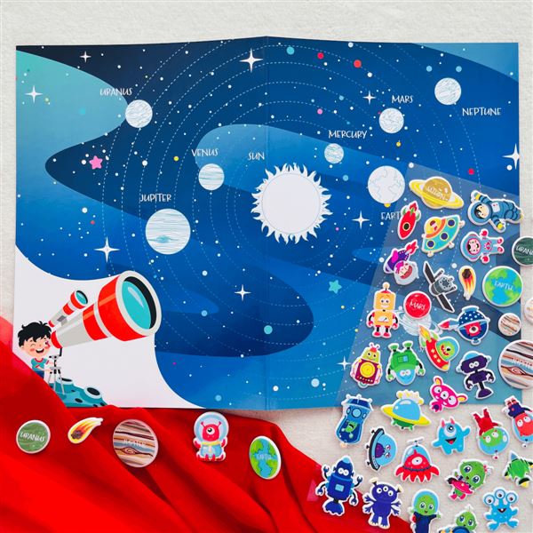 Tajemný vesmír s 3D samolepkami