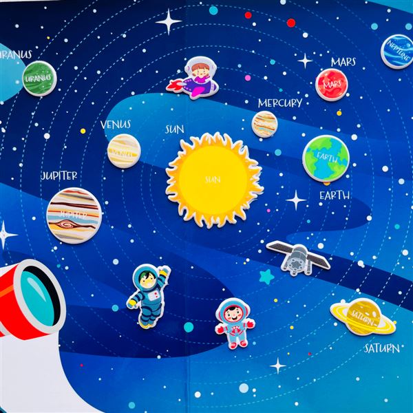 Tajemný vesmír s 3D samolepkami