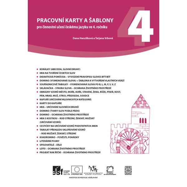 Pracovní karty a šablony pro činnostní učení Čj 4. ročník