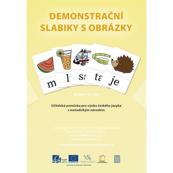 Slabiky s obrázky - 30 barevných dem. karet pro učitele
