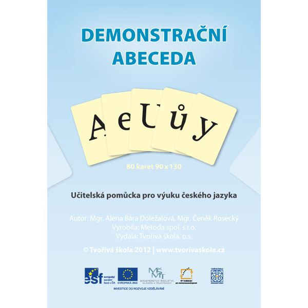 Demonstrační abeceda - velká a malá tiskací písmena