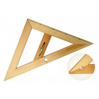 Rovnoramenný trojúhelník dřevěný 45* s magnetem