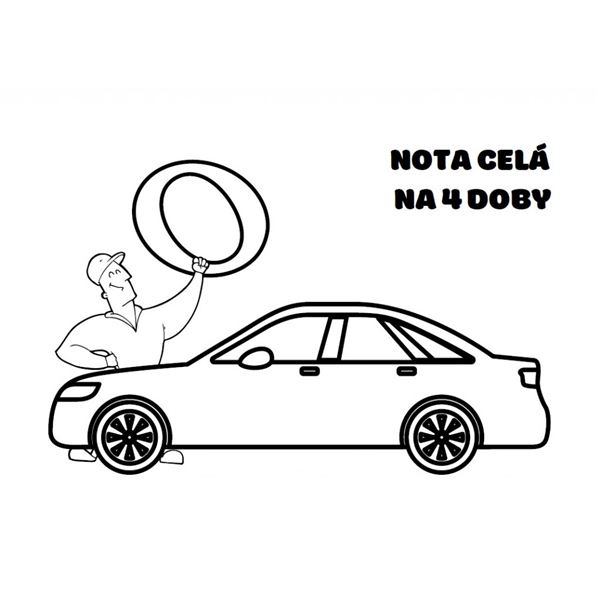 Omalovánky - notové hodnoty 