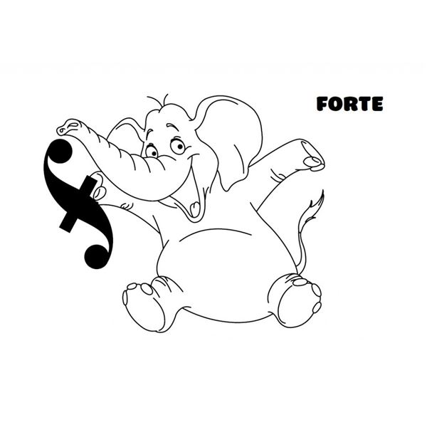 Omalovánky - notové hodnoty 