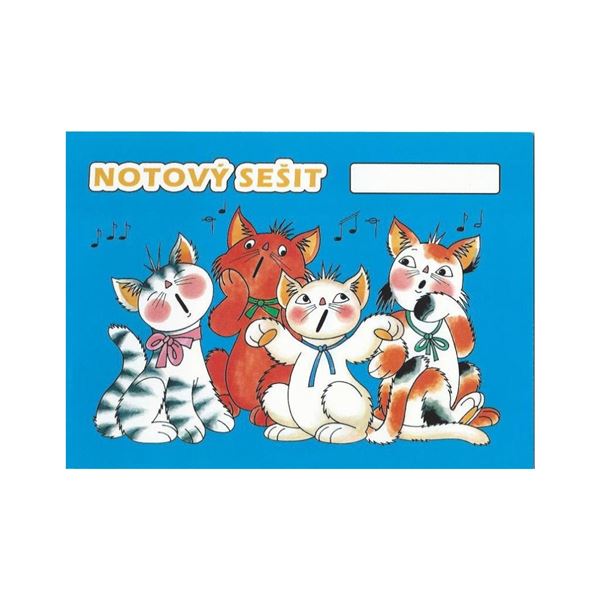 Notový sešit - kočičky 