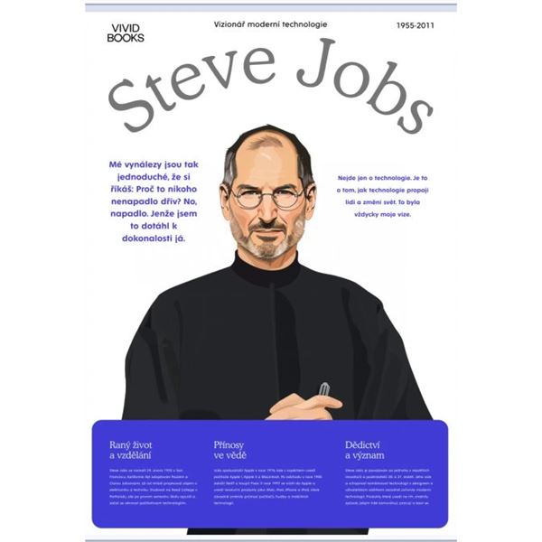 Steve Jobs - nástěnný plakát A2