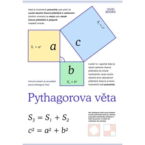 Pythagorova věta - nástěnný plakát A1