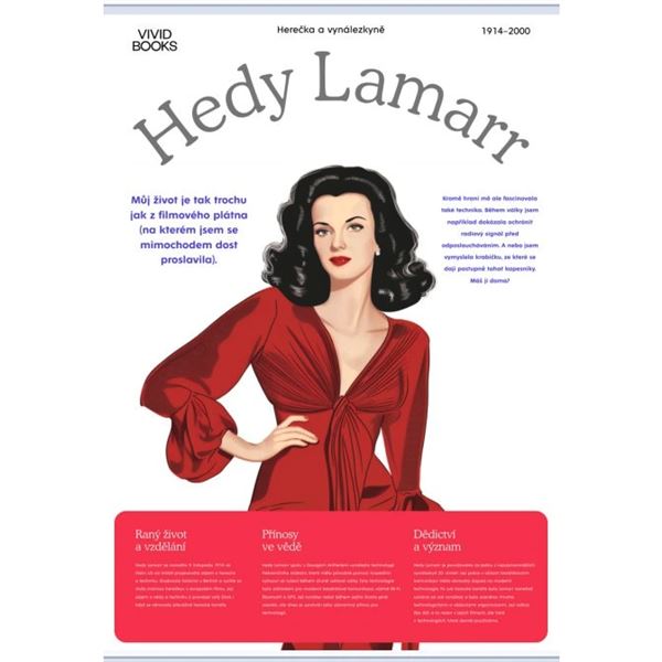 Hedy Lamarr - nástěnný plakát A1